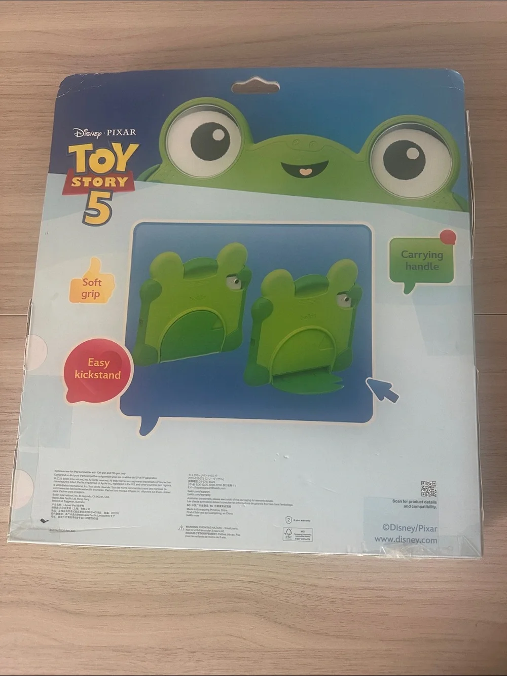 belkin Lilypad Frog Green Kids iPad Case with Handle & Stand from Toy Story 5